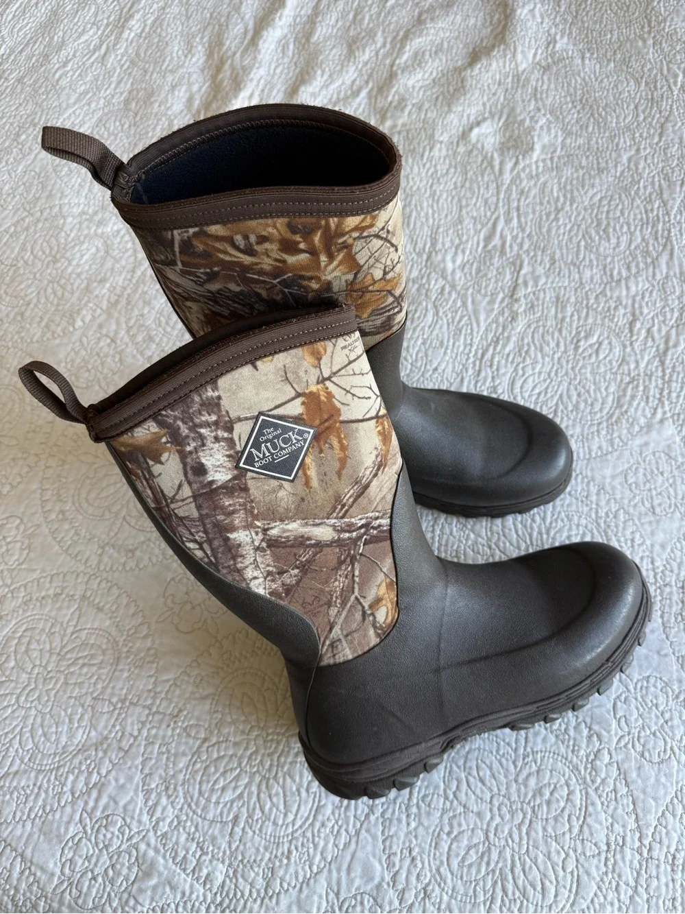 Muck Boot Waterproof Camo Pull-On Boots - Brown/Camo